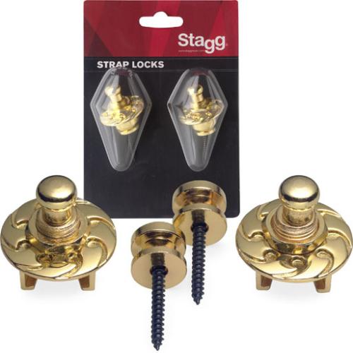 STAGG SSL1 GD STRAP LOCK GOLD